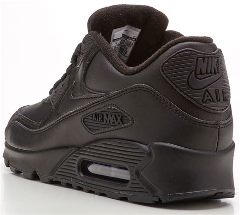 nike air max 90 leather 302519-001 zwart|nike air max 90 black.